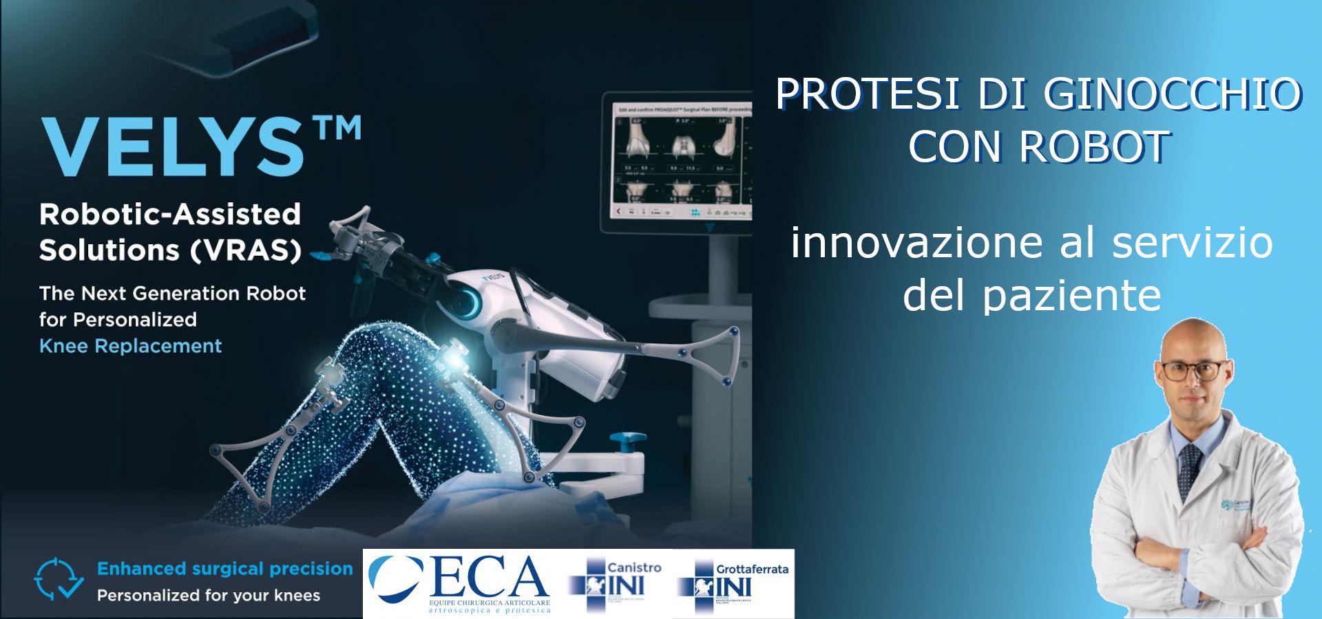 Protesi di ginocchio con chirurgia robotica VELYS: innovazione al servizio del paziente